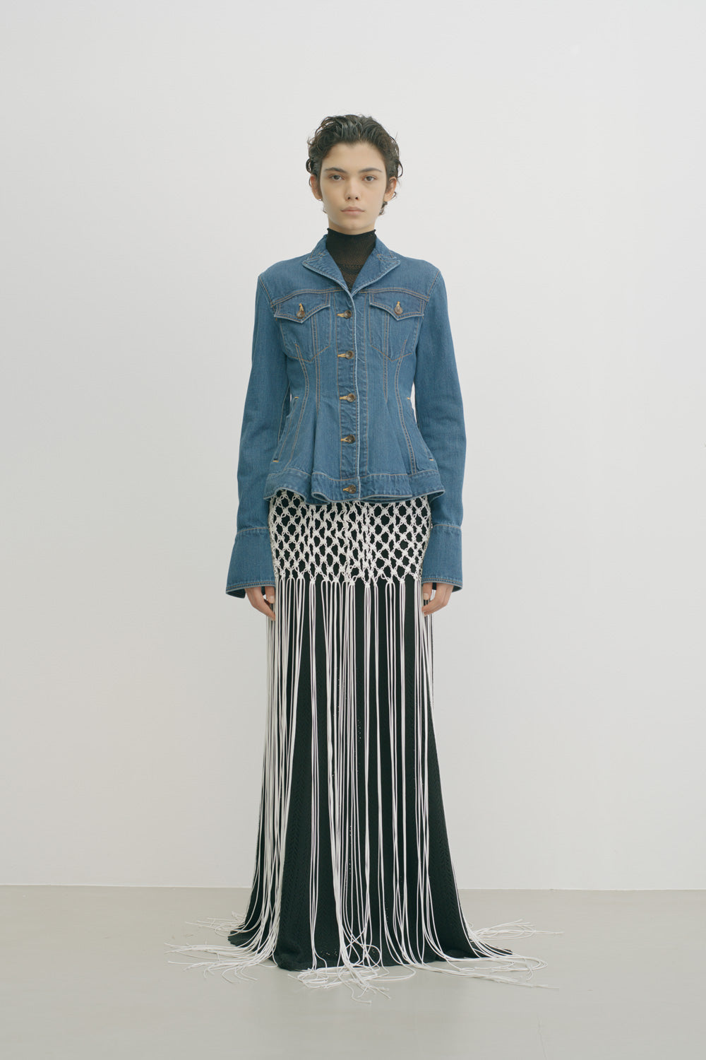 ORGANIC COTTON TAILORED DENIM JACKET - FETICO