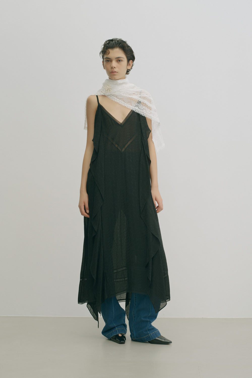PATCHWORK LACE SCARF - FETICO