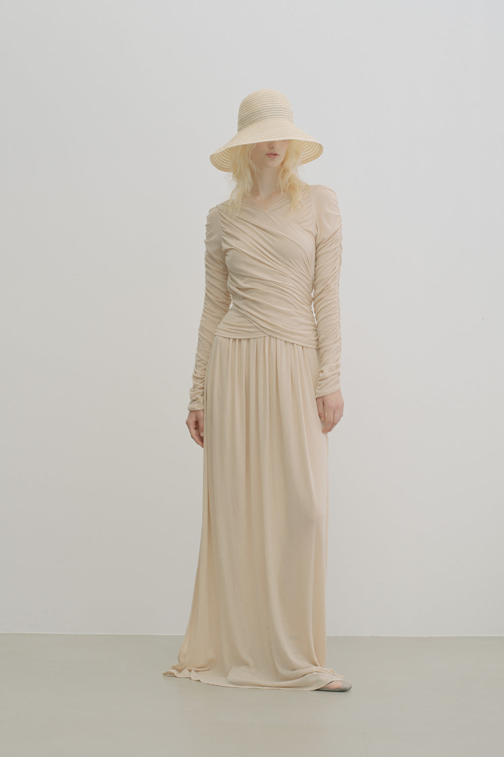 STRAW HAT WITH LACE RIBBON - FETICO