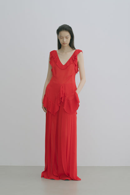 PLEATED MAXI TROUSERS - FETICO