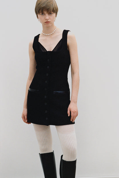 ROSE PATTERN LACE KNIT TIGHTS - FETICO