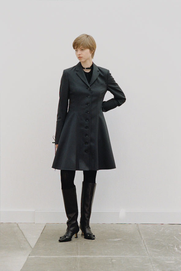 WOOL FLARED DRESS JACKET - FETICO