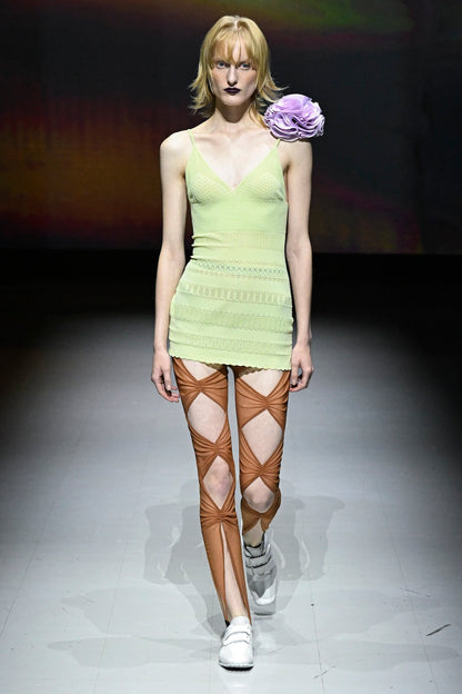 CUT-OUT SHEER LEGGINGS - FETICO
