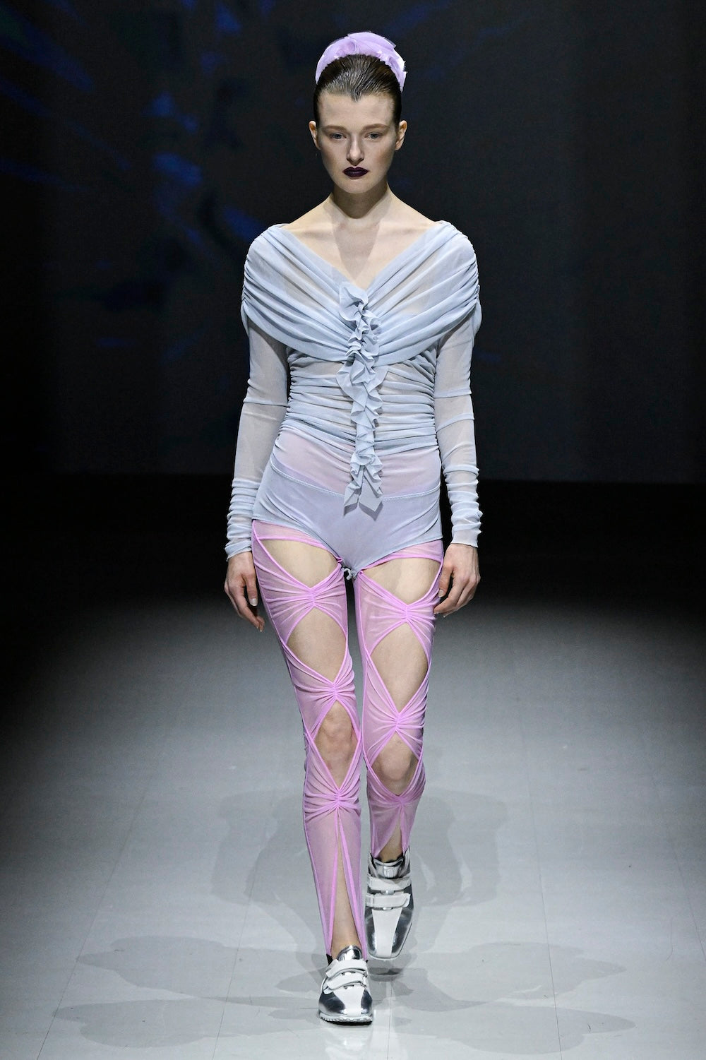CUT-OUT SHEER LEGGINGS - FETICO