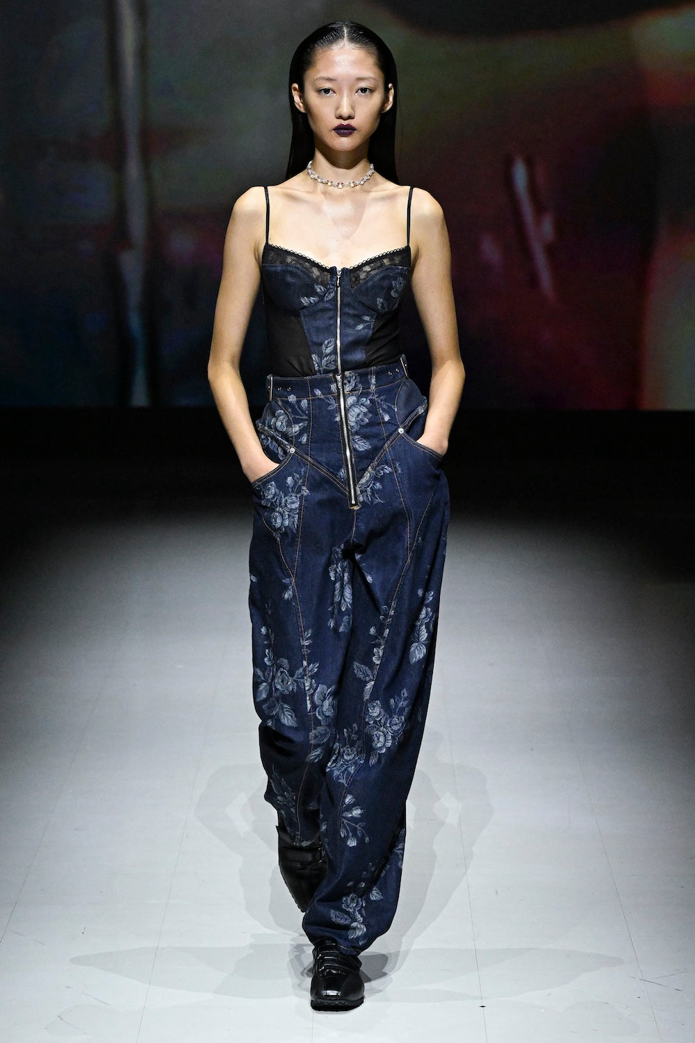 ROSE DENIM HIGH-WAIST JEANS - FETICO