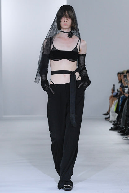 FRINGED BELT TROUSERS - FETICO