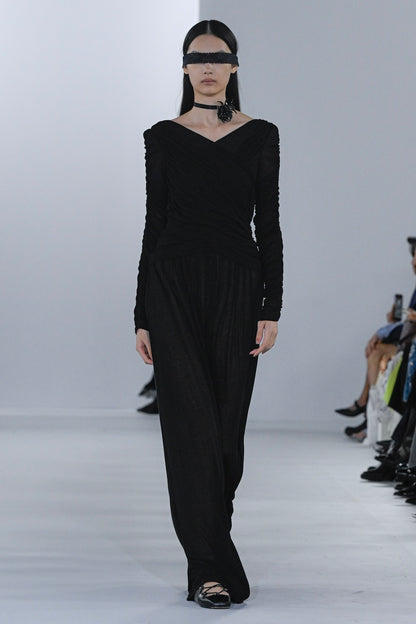 SHEER GATHERED DRESS - FETICO