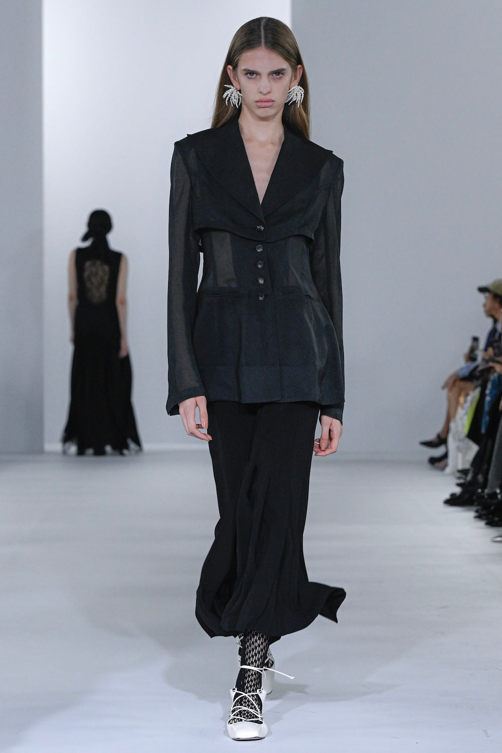 3WAY SHEER TAILORED JACKET - FETICO