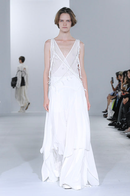 DRAPED SLEEVELESS DRESS - FETICO