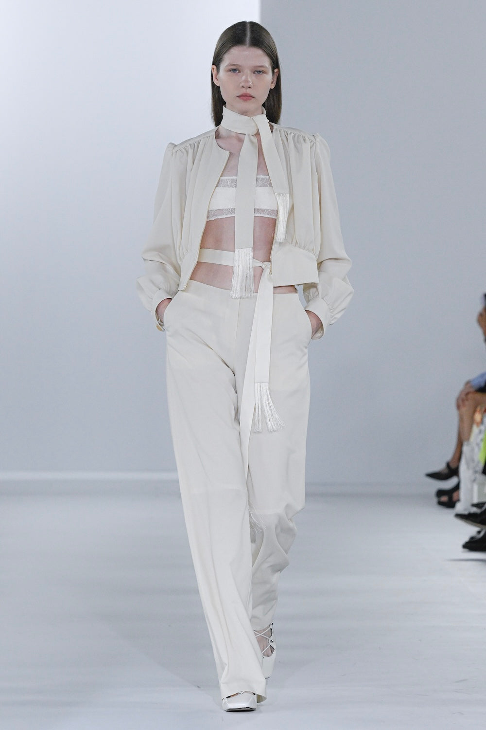 FRINGED TIE BLOUSON - FETICO
