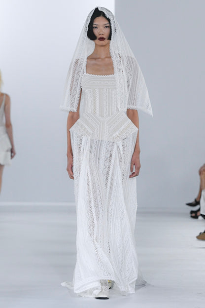 LACE PATCHWORK CAMI MAXI DRESS - FETICO