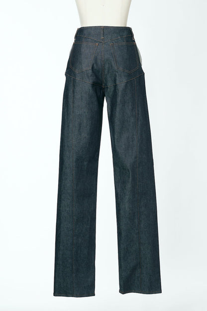 12oz HIGH-RISE COATED JEANS - FETICO