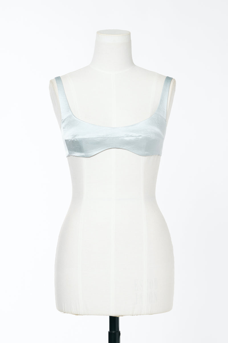 WRINKLED SILK BRA - FETICO