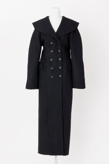 SAILOR COLLAR WOOL COAT - FETICO