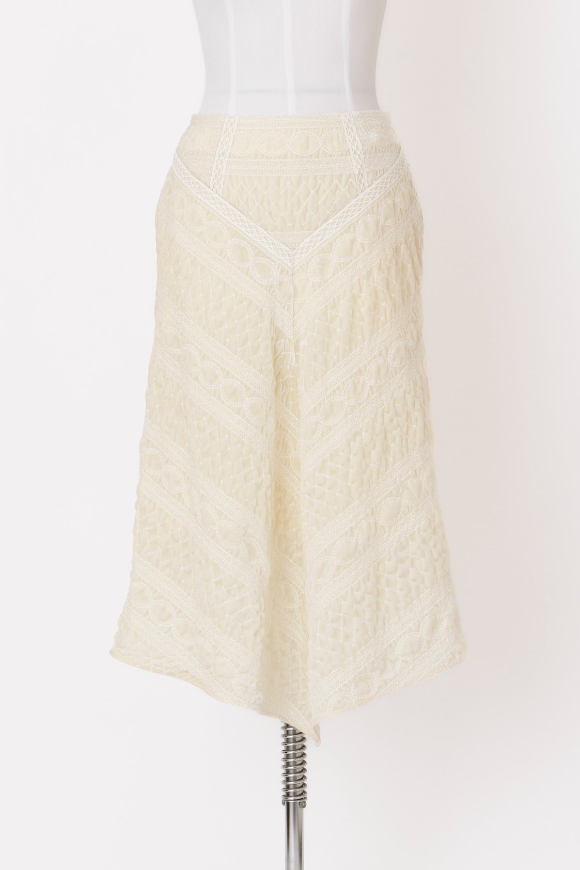 VELVET EMBROIDERED SKIRT - FETICO