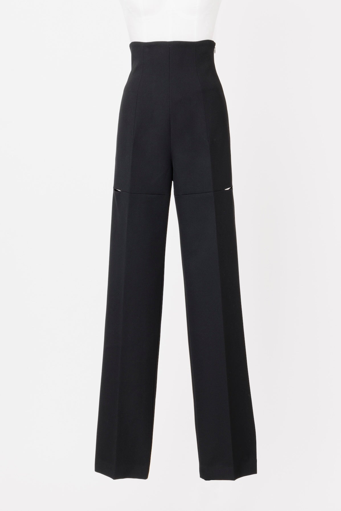 WOOL GABARDINE SLIT TROUSERS - FETICO