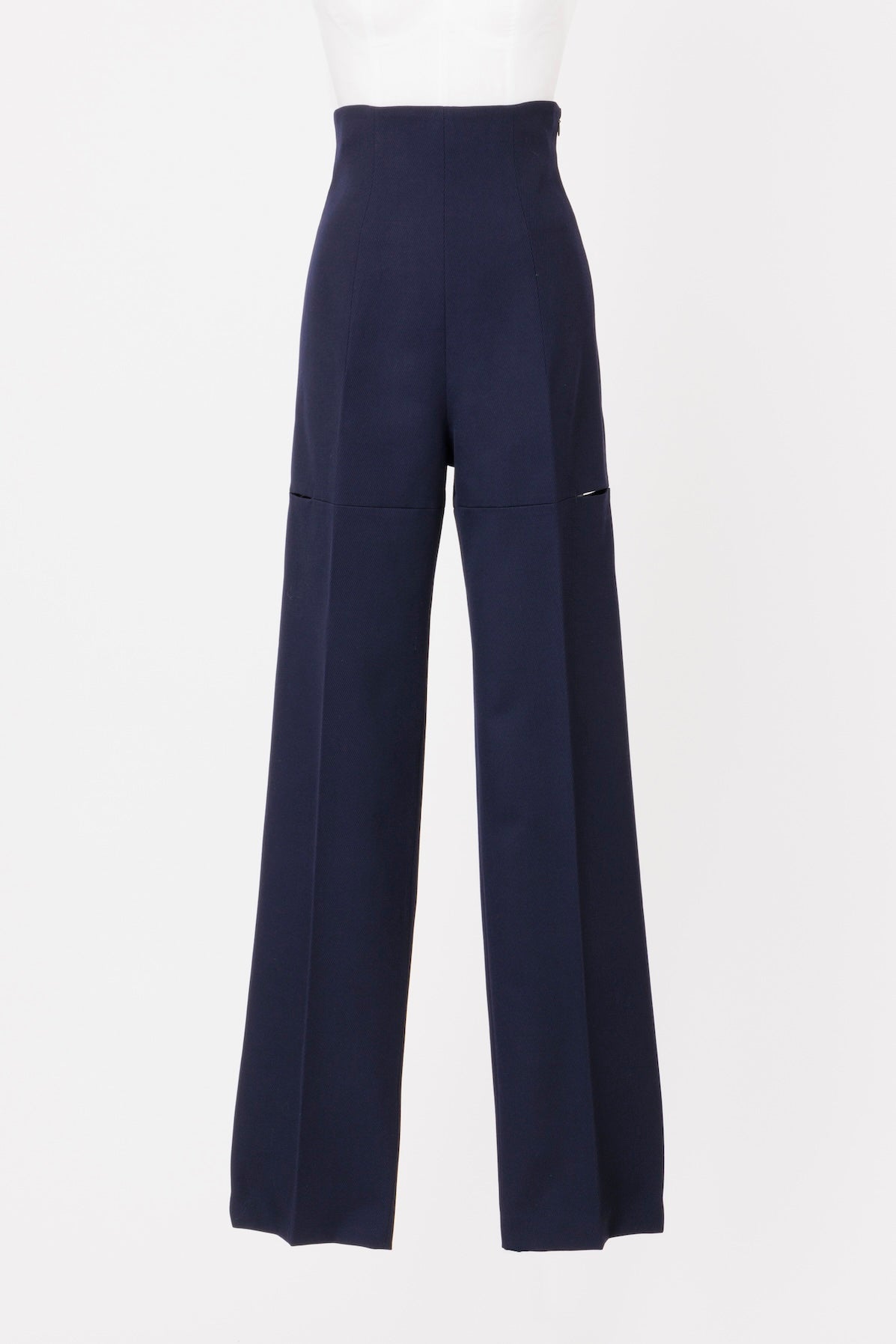 WOOL GABARDINE SLIT TROUSERS - FETICO