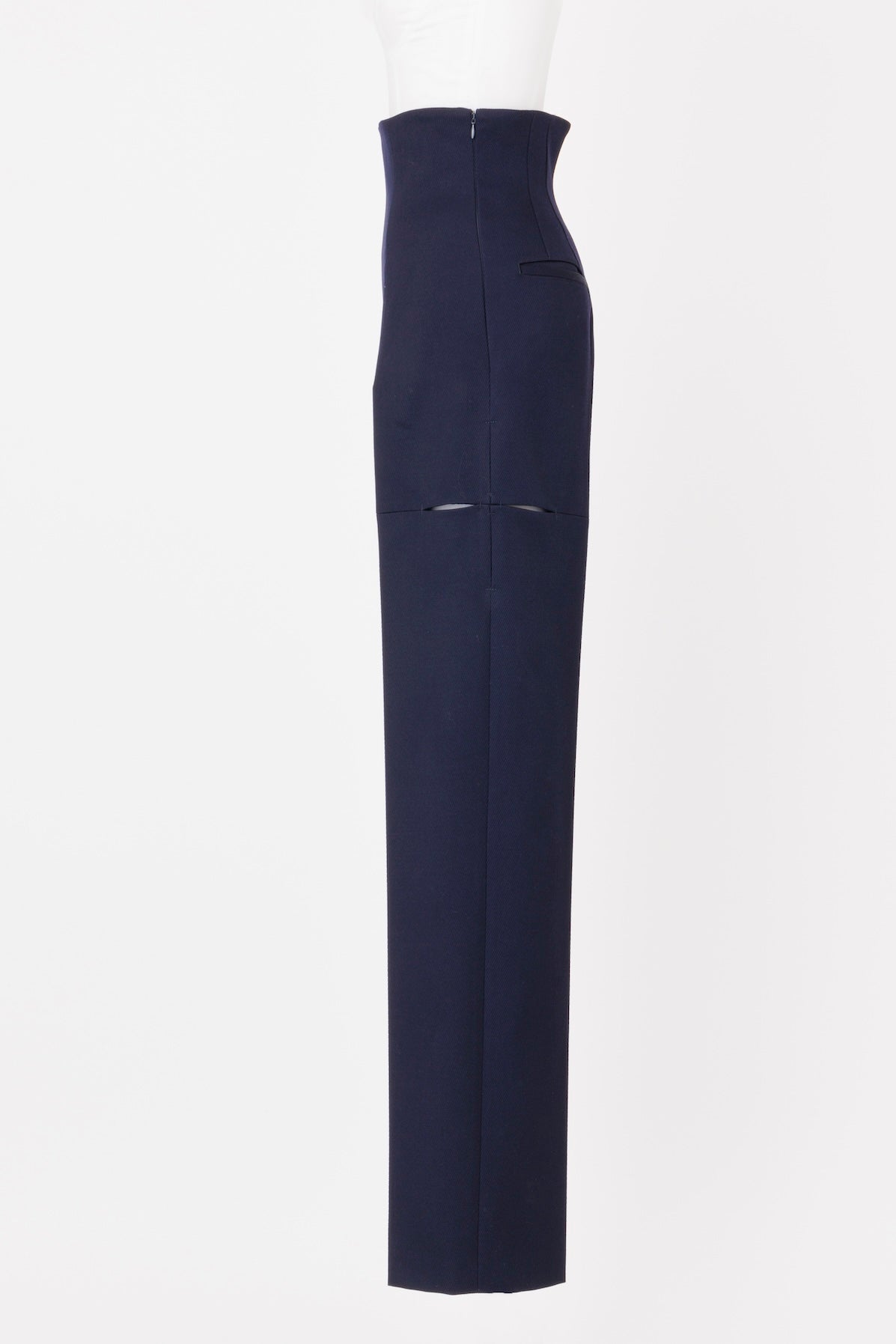 WOOL GABARDINE SLIT TROUSERS - FETICO