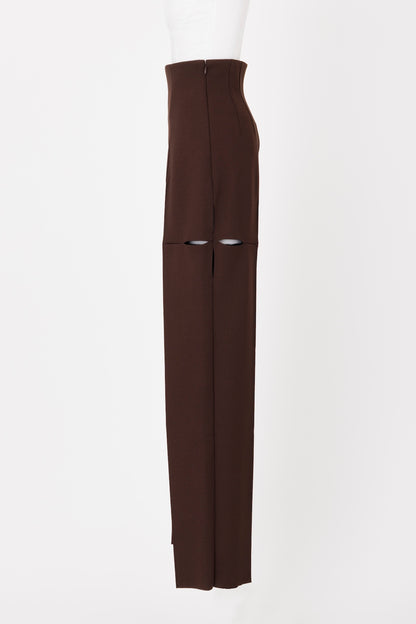 KNITTED SLIT TROUSERS - FETICO