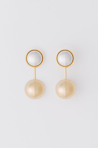 2WAY BALL DROP EARRINGS - FETICO