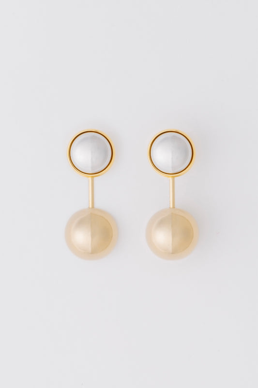 2WAY BALL DROP EARRINGS - FETICO