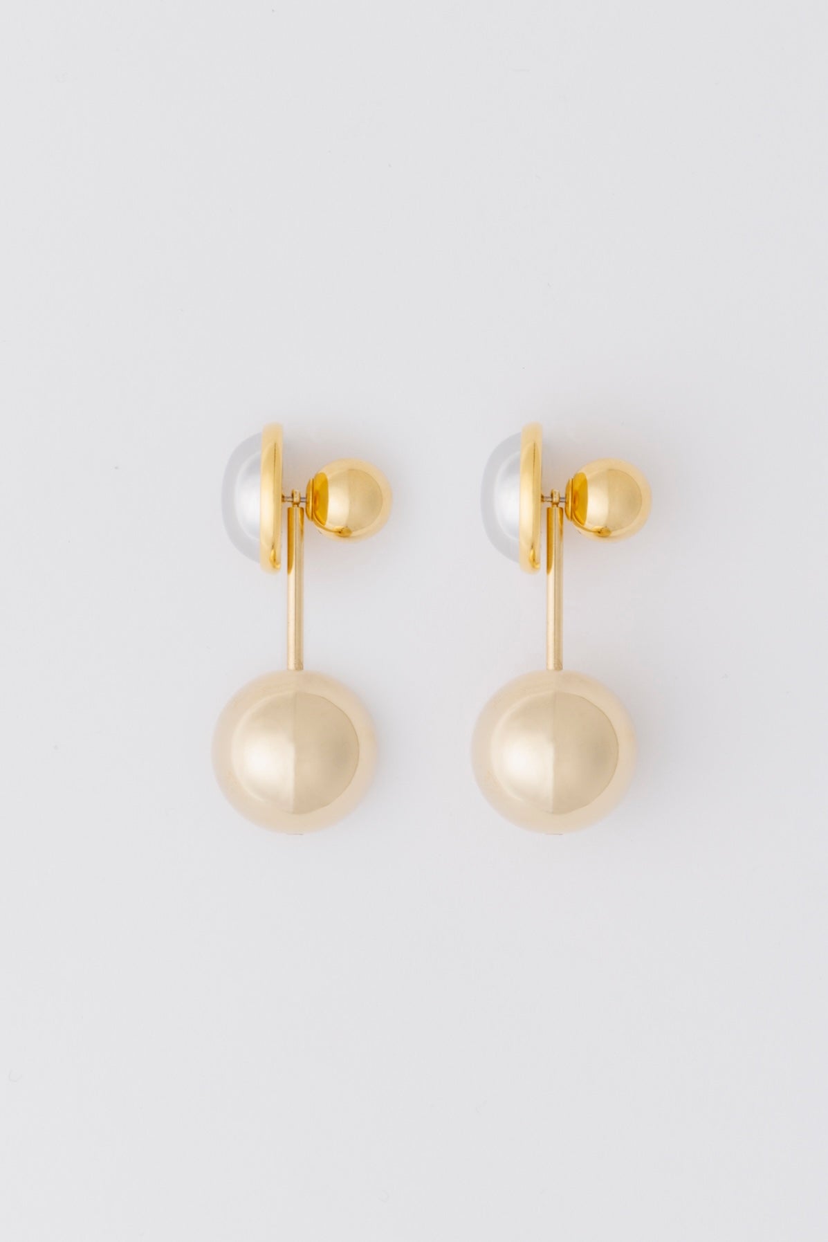 2WAY BALL DROP EARRINGS - FETICO