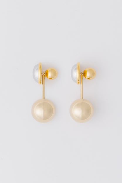 2WAY BALL DROP EARRINGS - FETICO