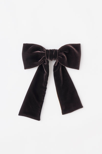 VELVET BOW HAIR CLIP - FETICO
