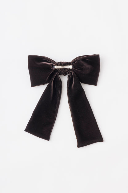 VELVET BOW HAIR CLIP - FETICO