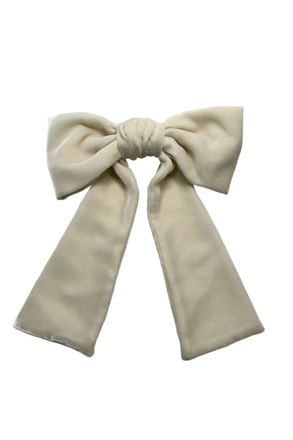 VELVET BOW HAIR CLIP - FETICO