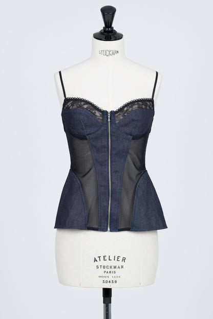 ORGANIC COTTON DENIM BUSTIER - FETICO