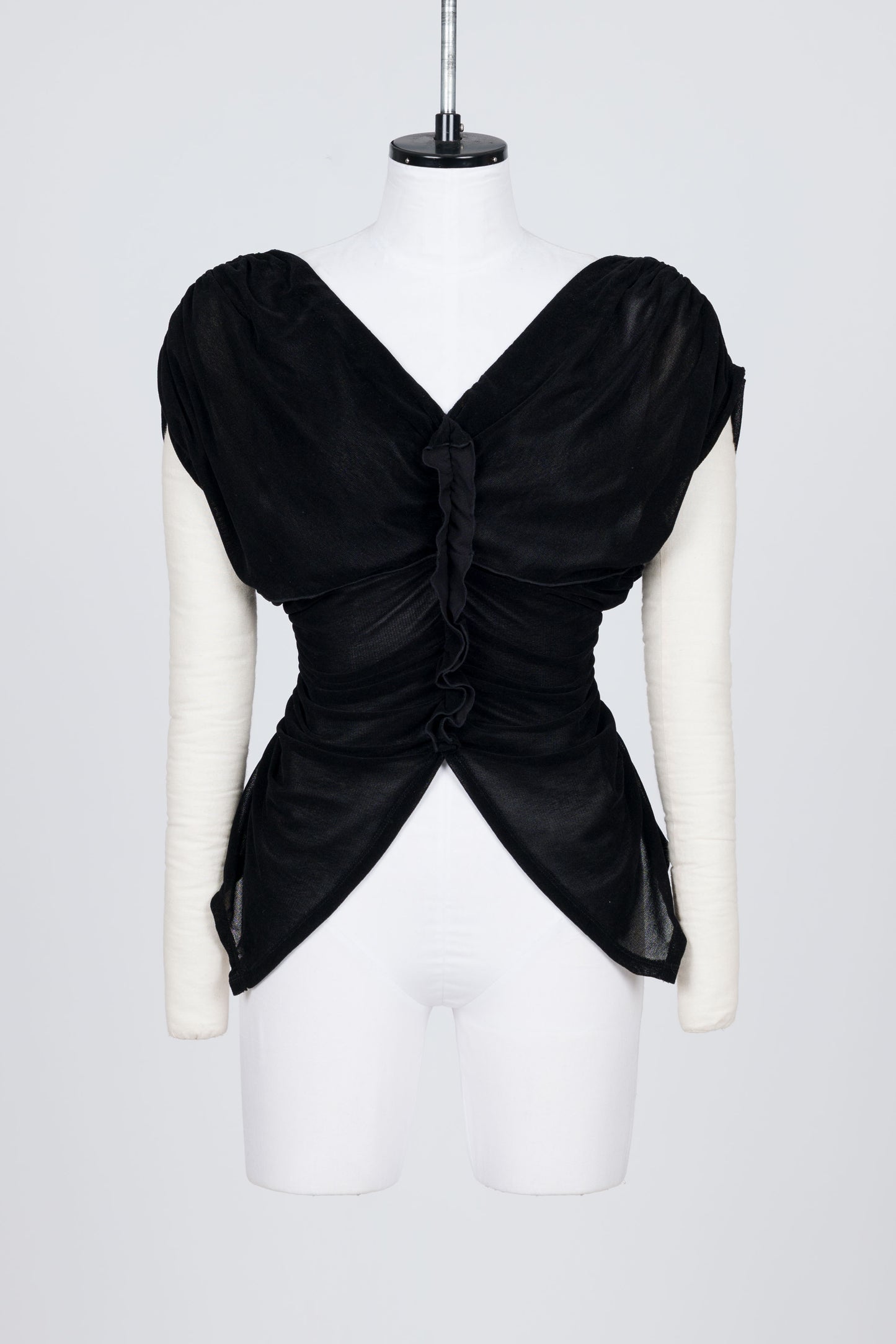 VELVET TULLE SHIRRING TOP - FETICO