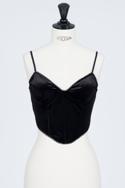 VELOUR CORSET CAMI - FETICO