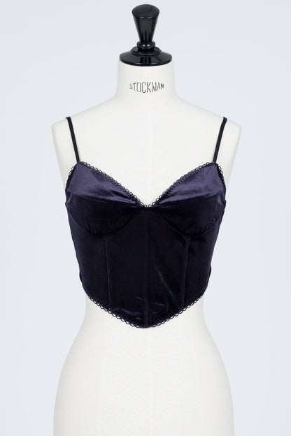 VELOUR CORSET CAMI - FETICO