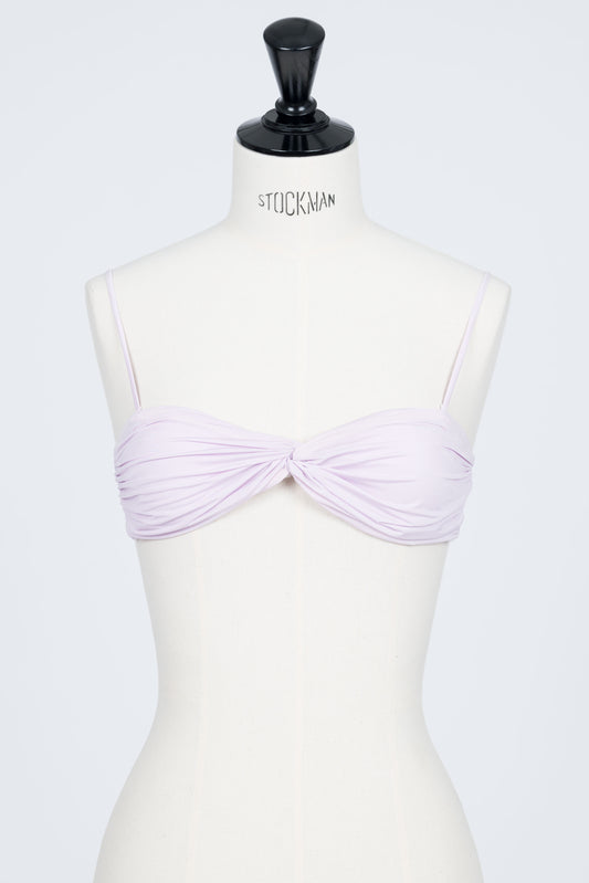 STRETCH JERSEY KNOTTED BRA - FETICO