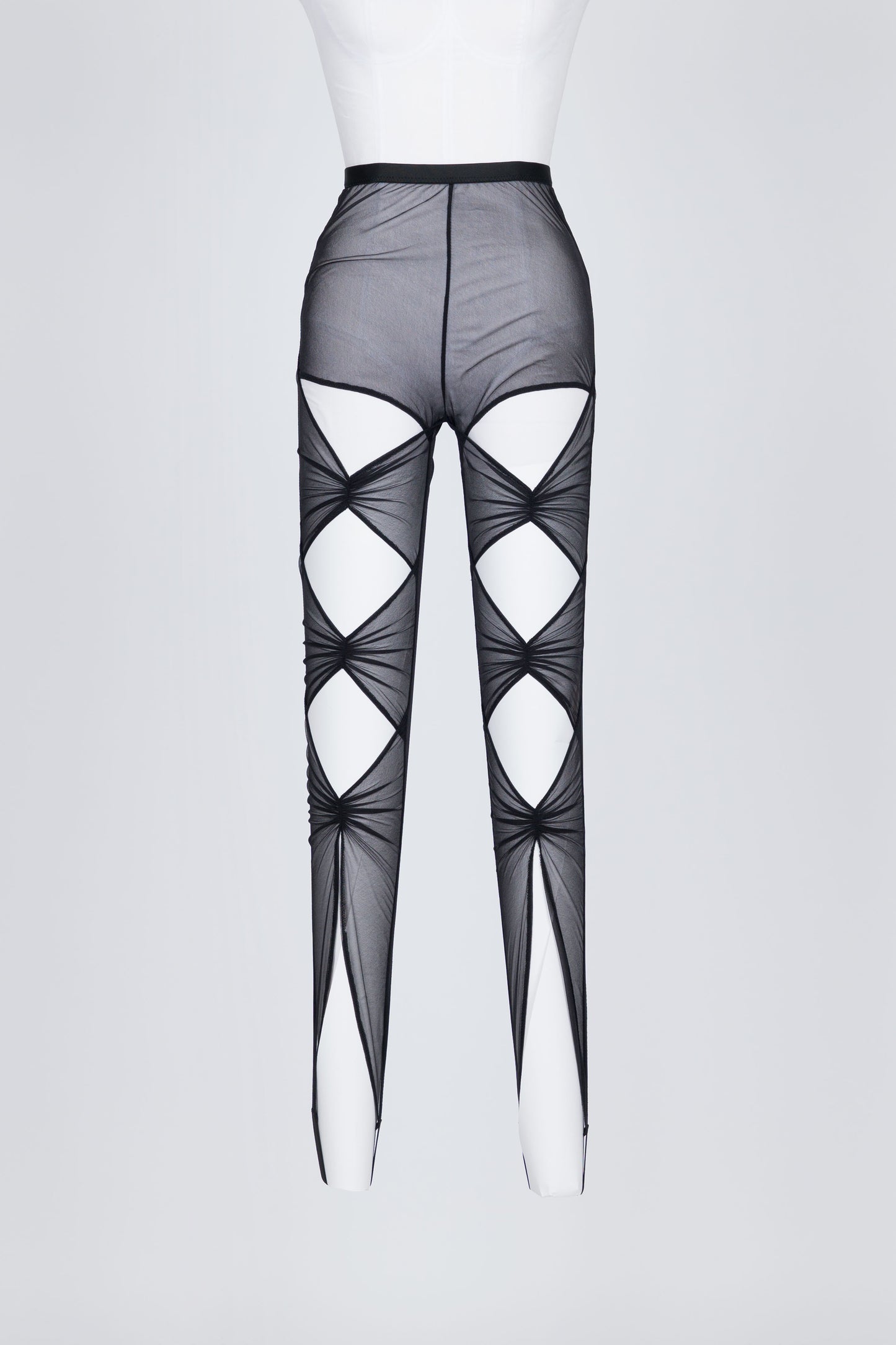 CUT-OUT SHEER LEGGINGS - FETICO