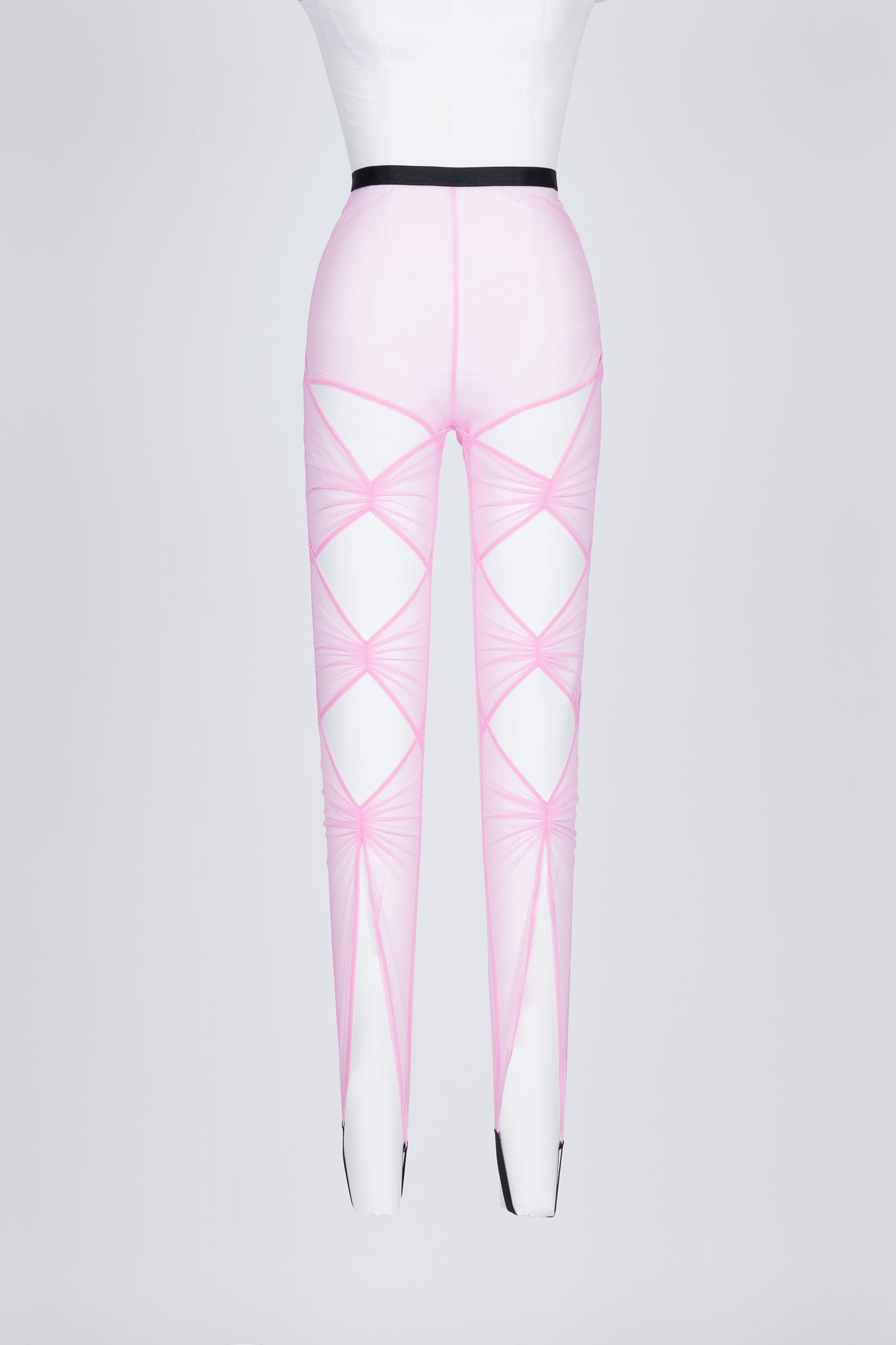 CUT-OUT SHEER LEGGINGS - FETICO