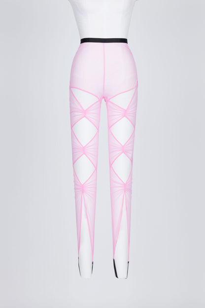CUT-OUT SHEER LEGGINGS - FETICO