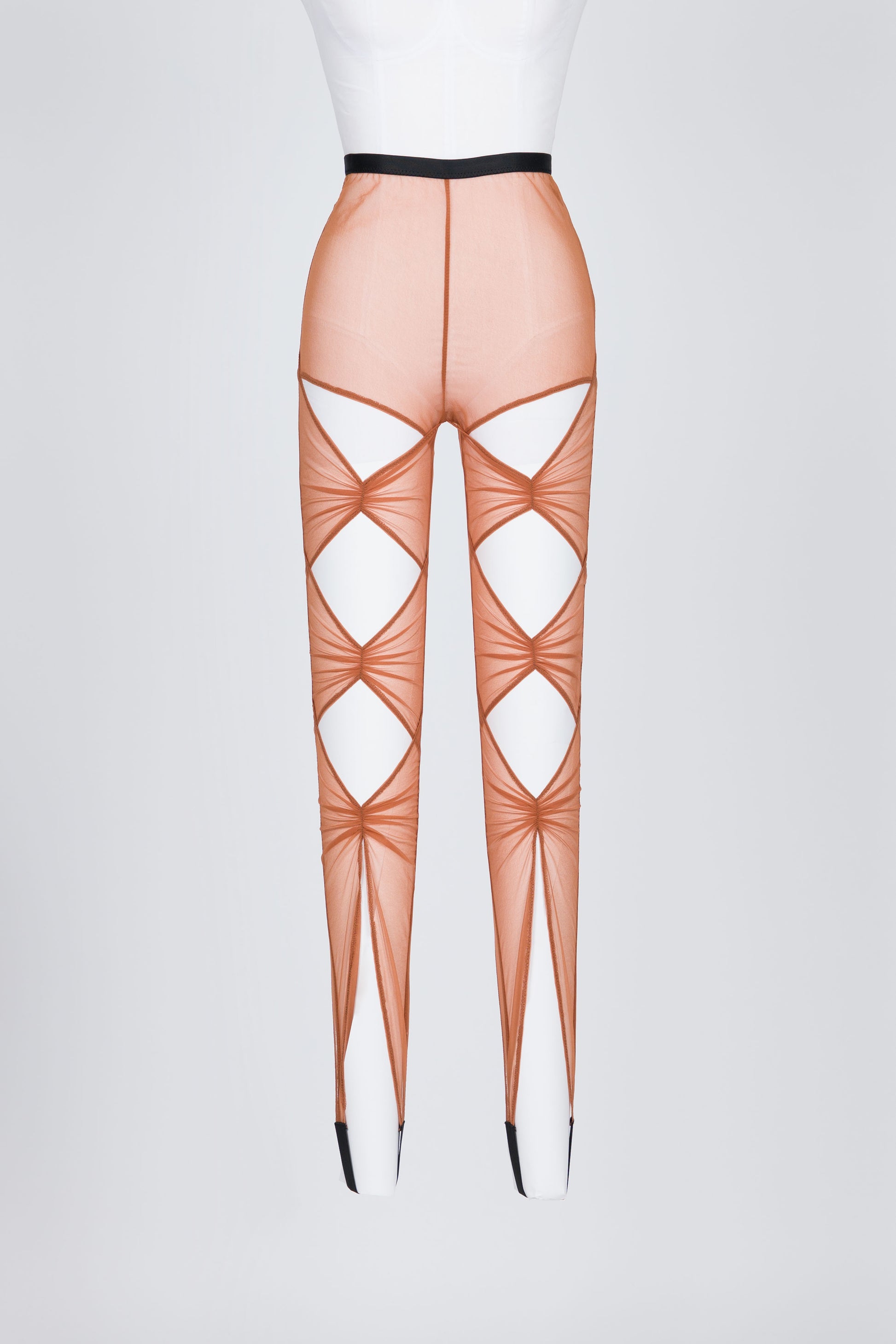 CUT-OUT SHEER LEGGINGS - FETICO