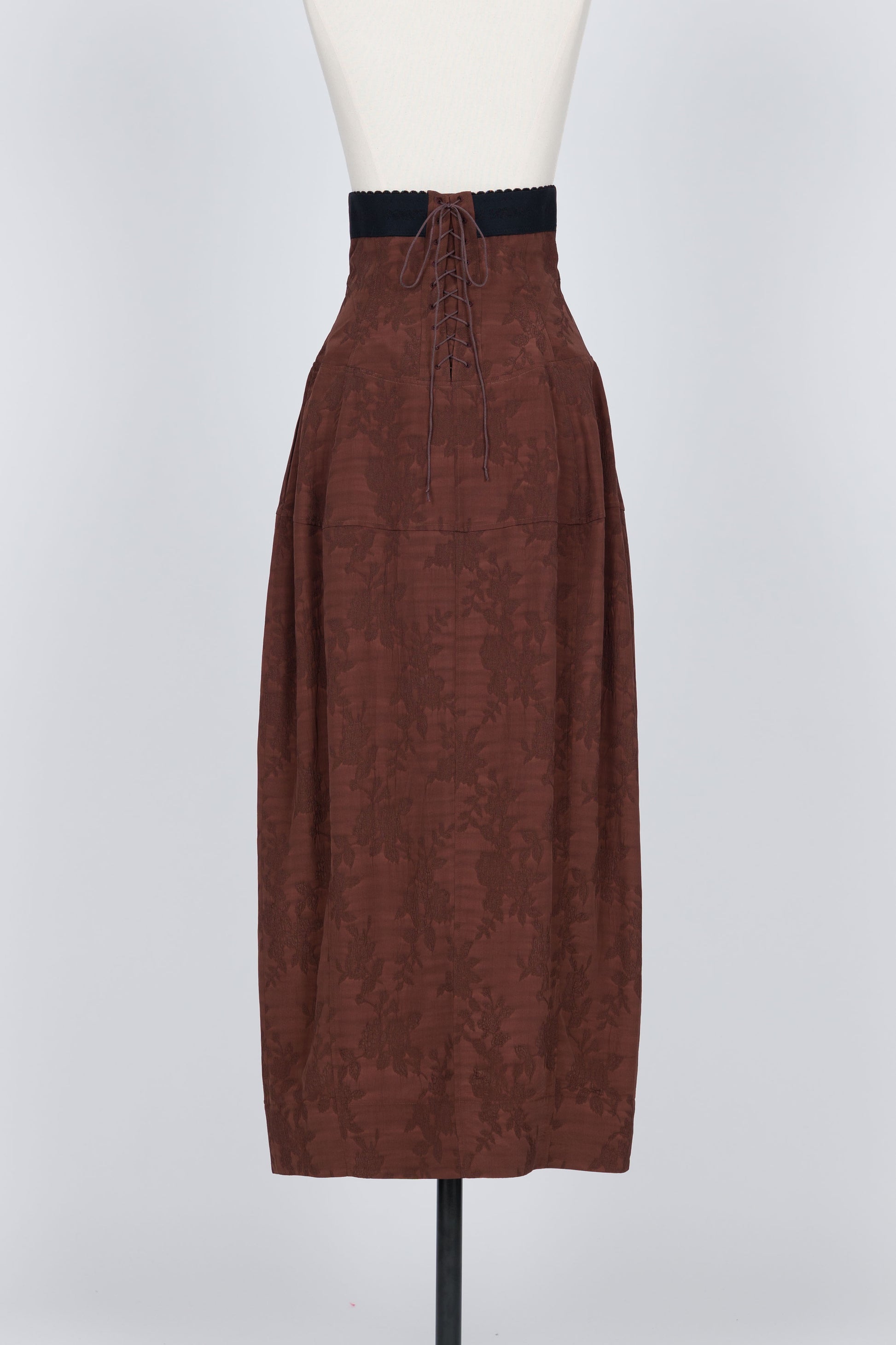 ROSE JACQUARD MAXI SKIRT - FETICO
