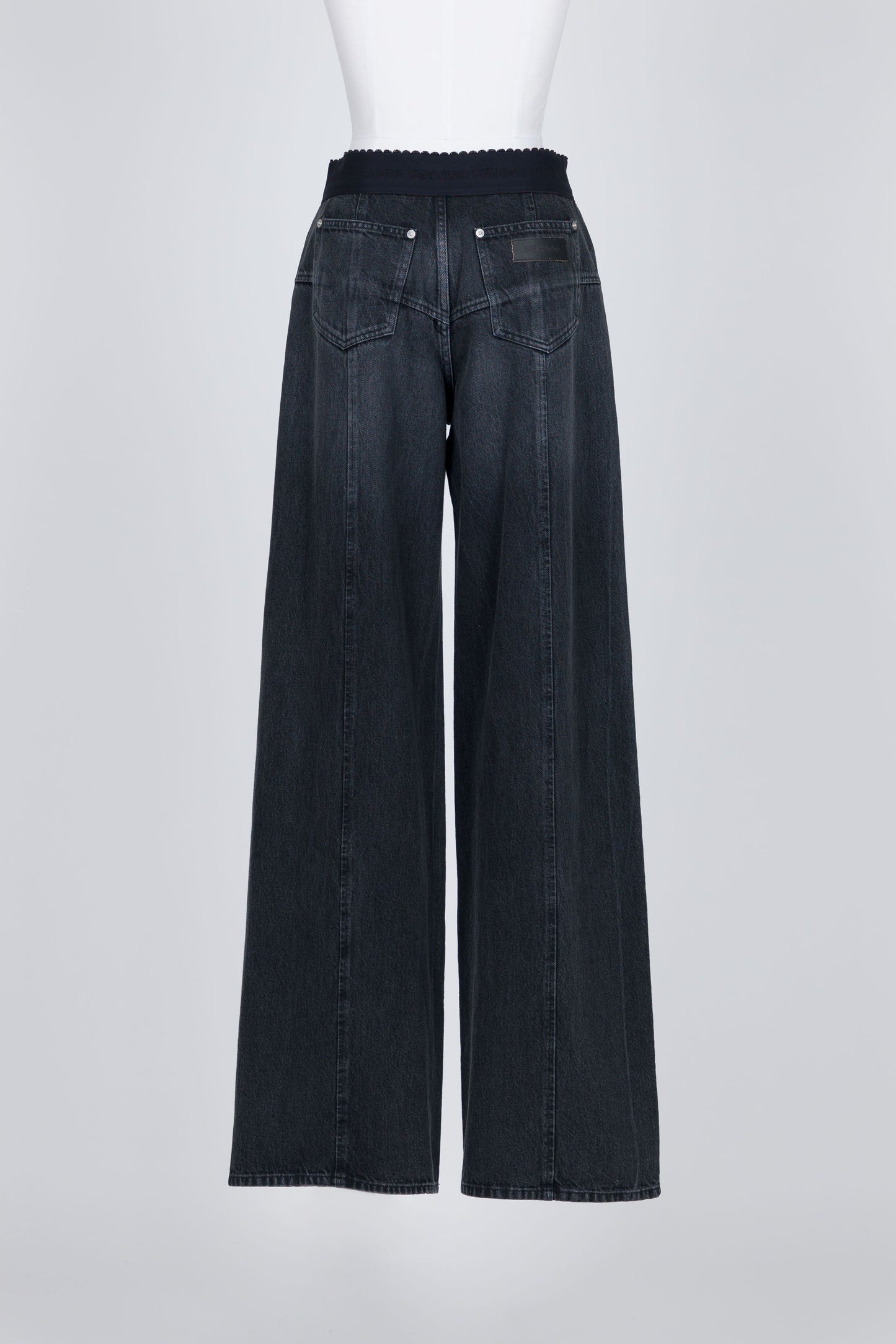 ORGANIC COTTON DENIM WIDE-LEG JEANS - FETICO