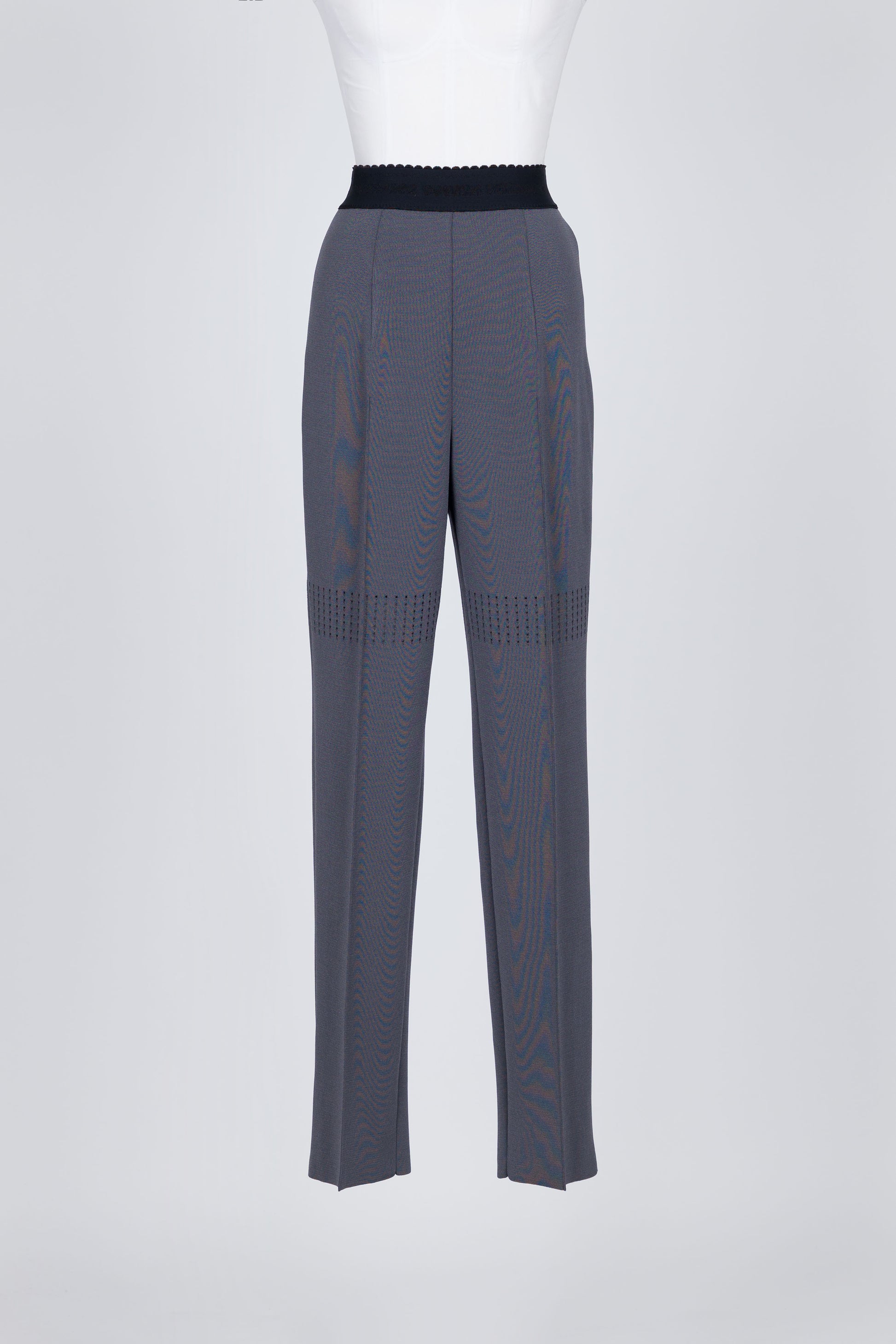 HIGH-WAISTED KNIT TROUSERS - FETICO