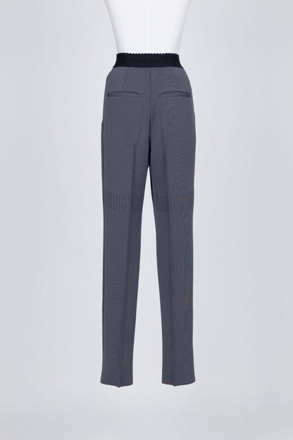 HIGH-WAISTED KNIT TROUSERS - FETICO