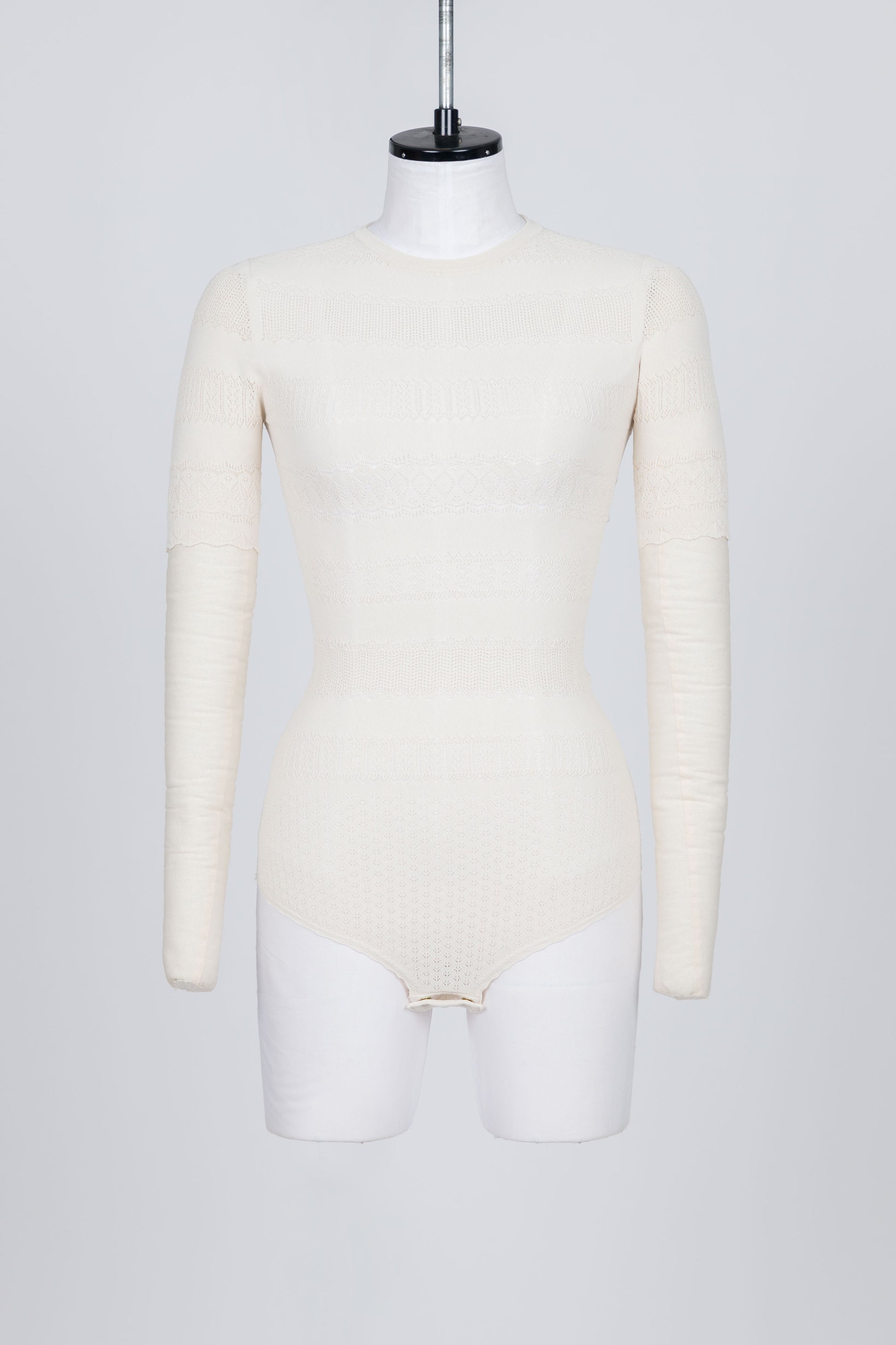 STRETCH LACE KNIT BODYSUIT - FETICO