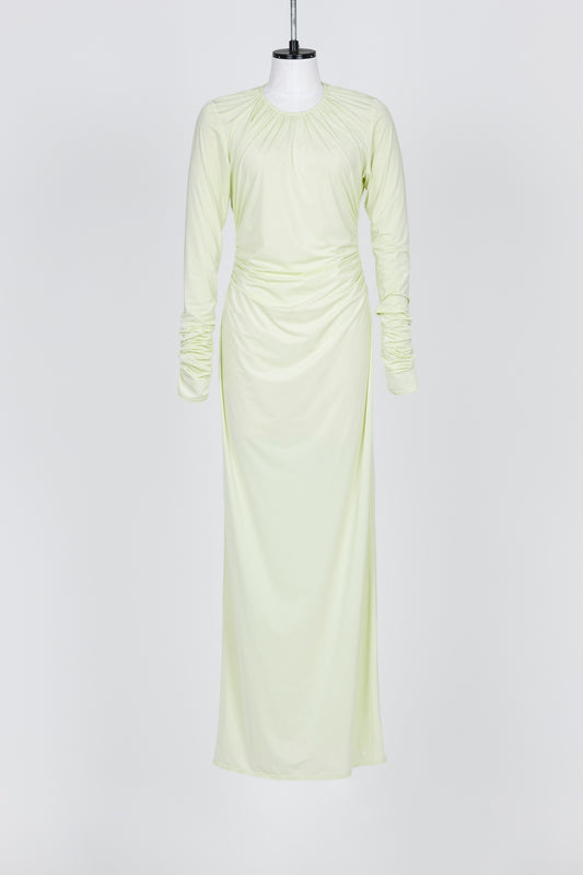 STRETCH JERSEY GATHERED DRESS - FETICO