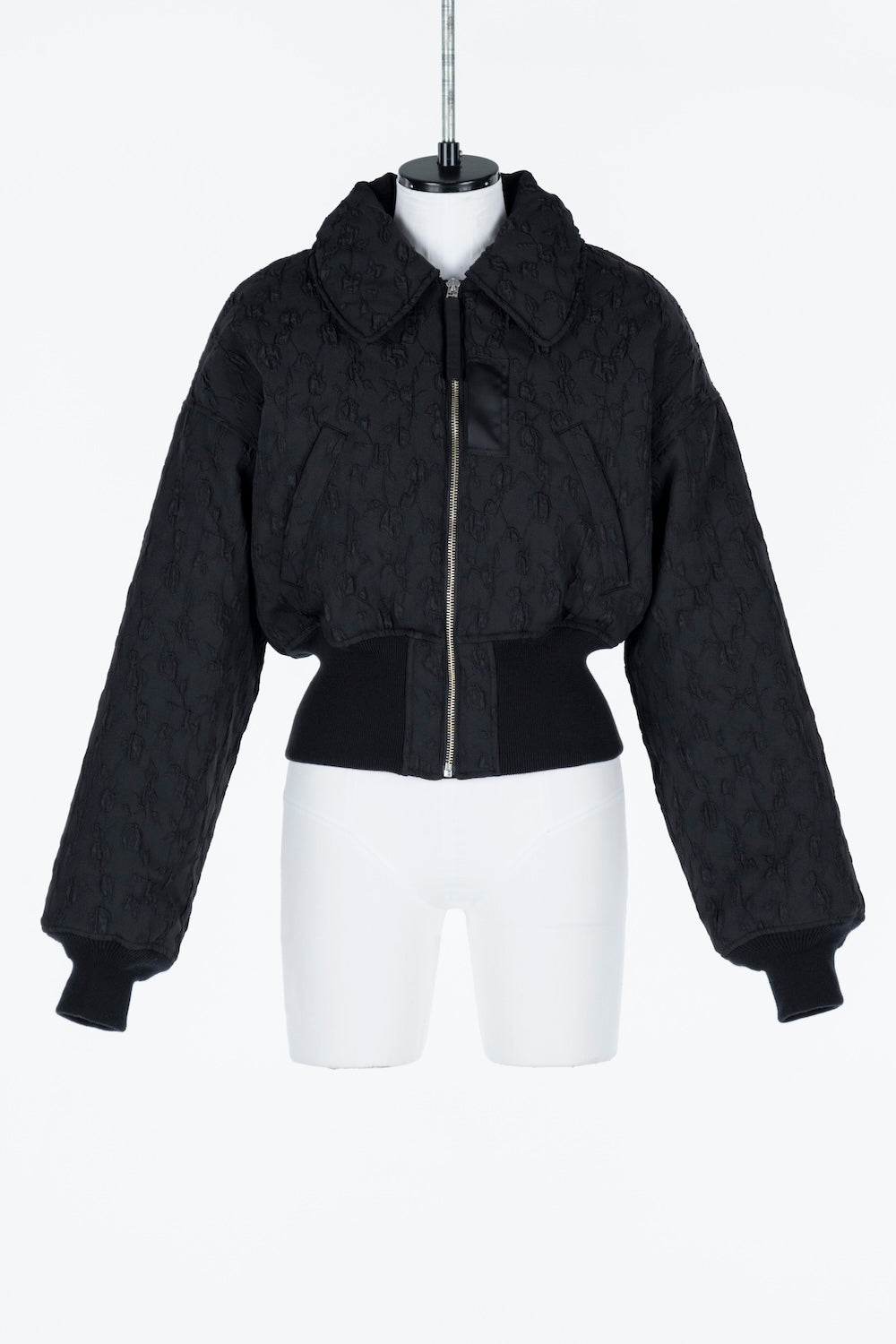 FLORAL JACQUARD BOMBER JACKET - FETICO