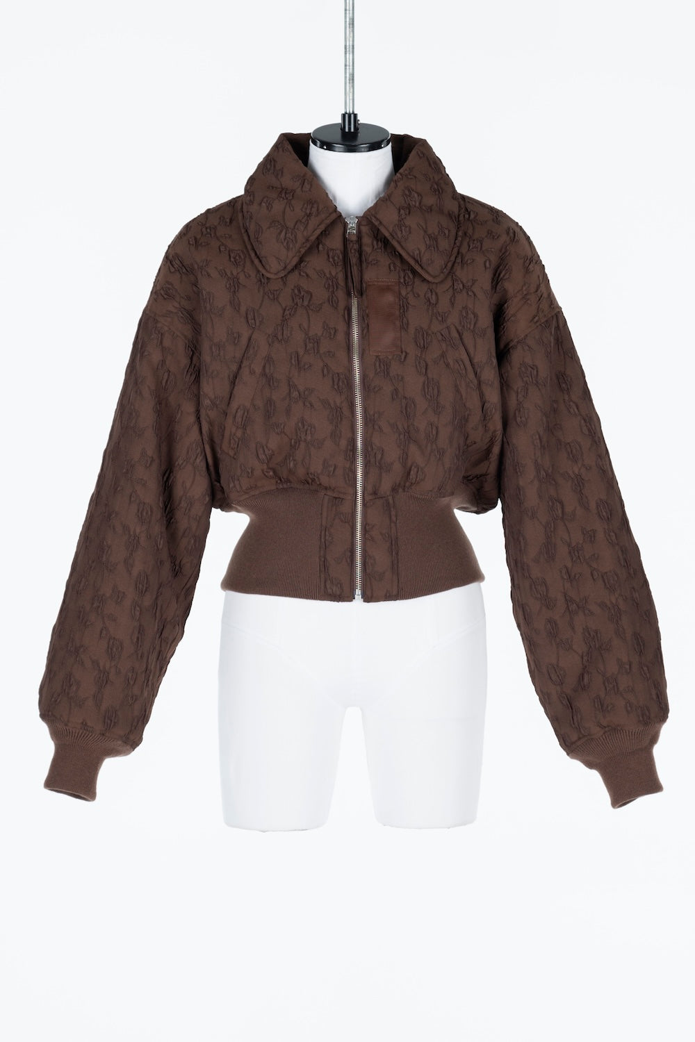 FLORAL JACQUARD BOMBER JACKET - FETICO