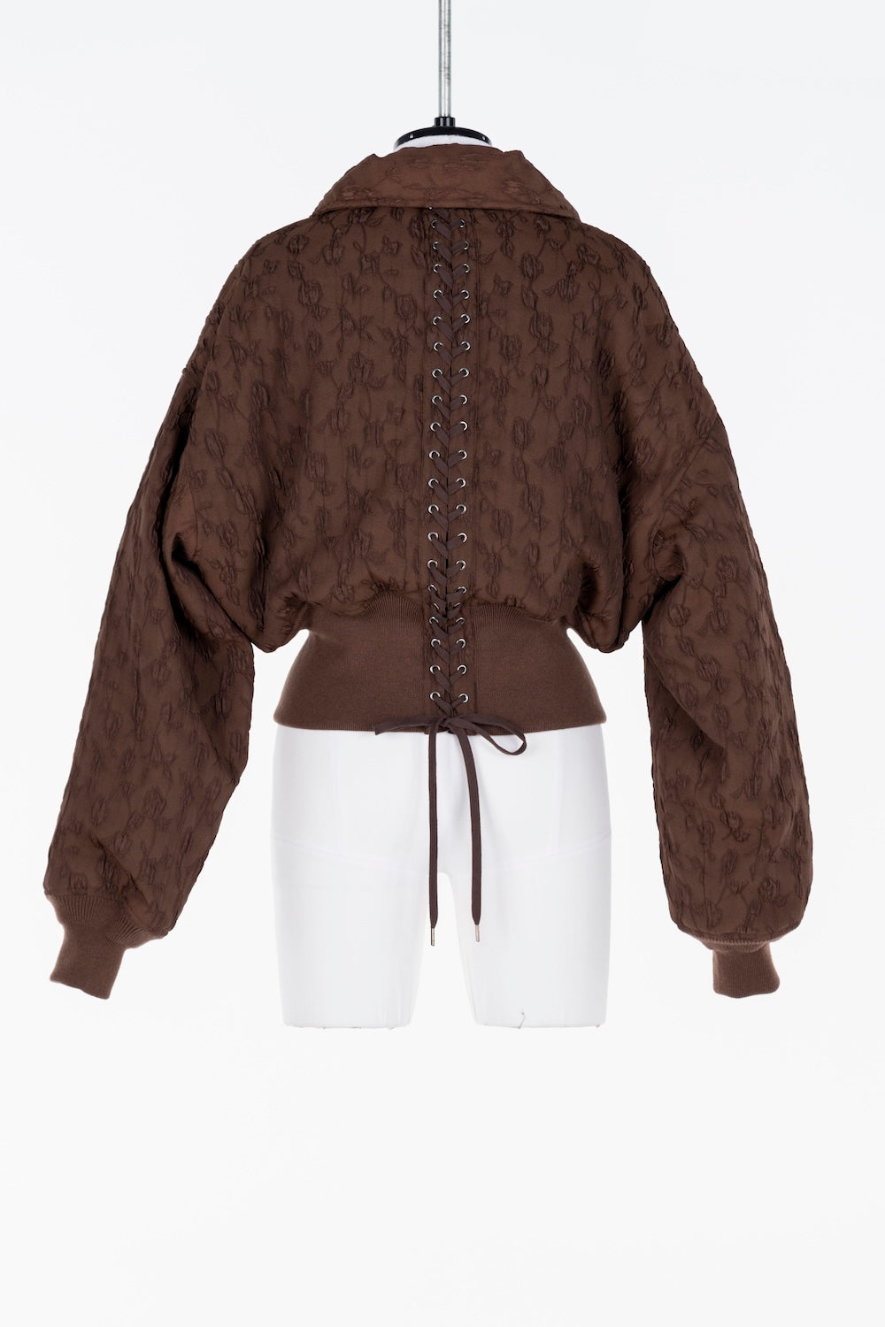 FLORAL JACQUARD BOMBER JACKET - FETICO