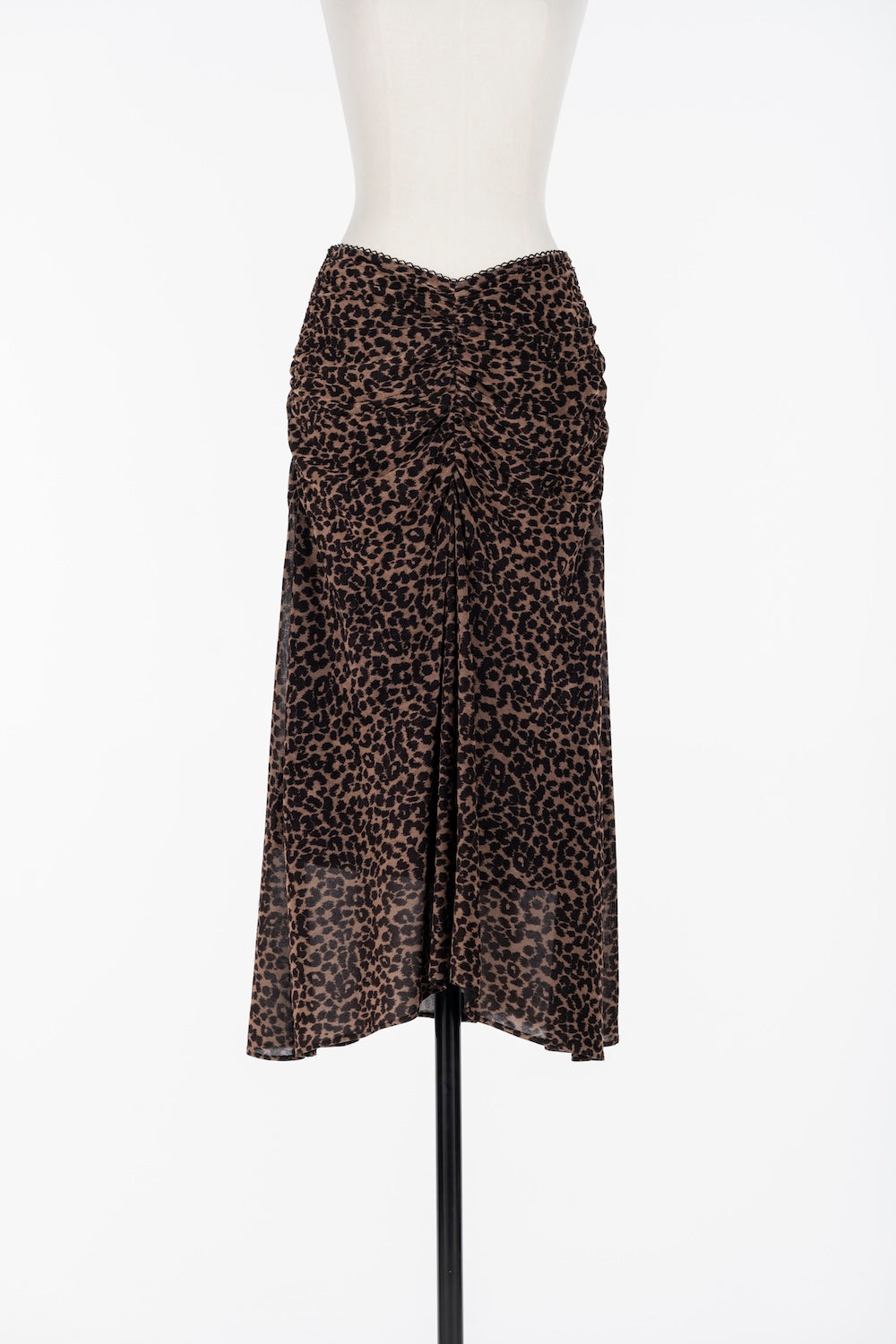 PRINTED VELVET TULLE GATHERED SKIRT – FETICO Official Online Shop