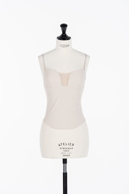 TULLE PANELED CAMI - FETICO